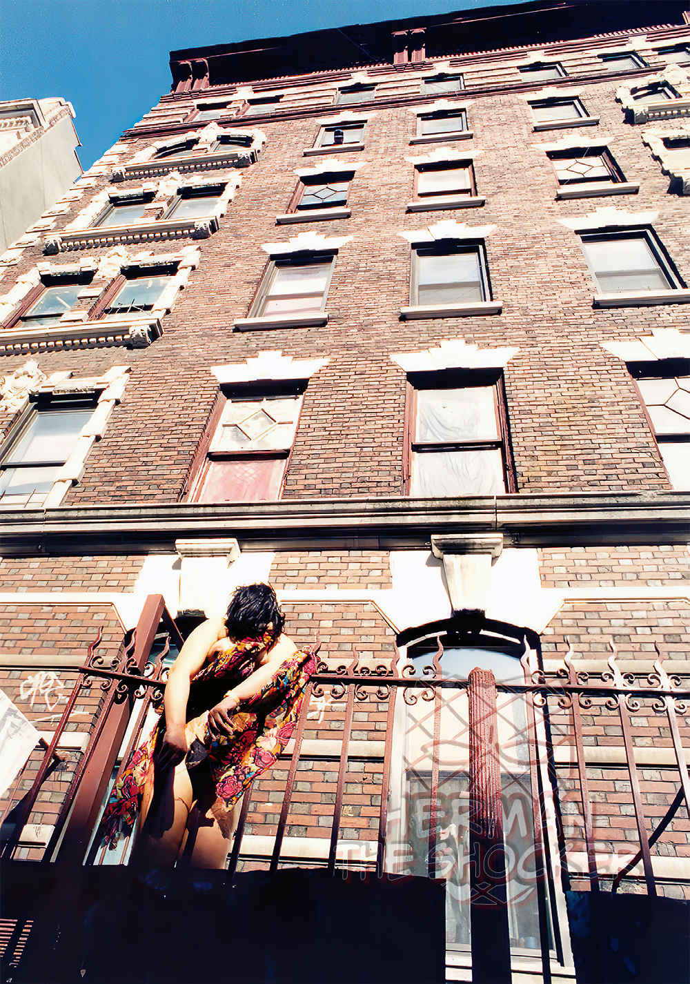 Body impaled on a wrought iron fence