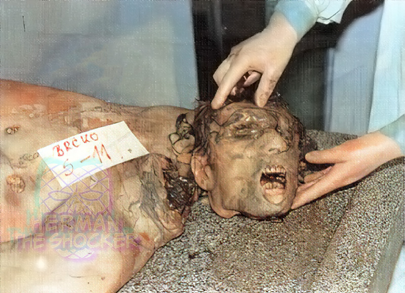 Beheaded Serb by a Bosnian terrorist