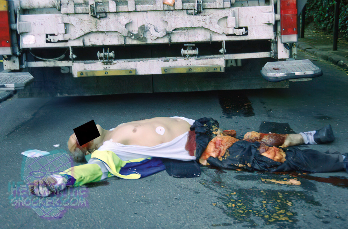 Man crushed by garbage truck