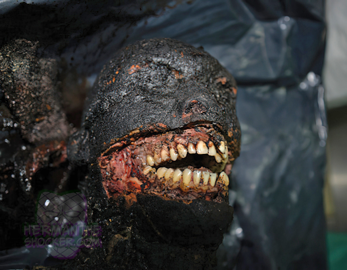 Carbonized corpse