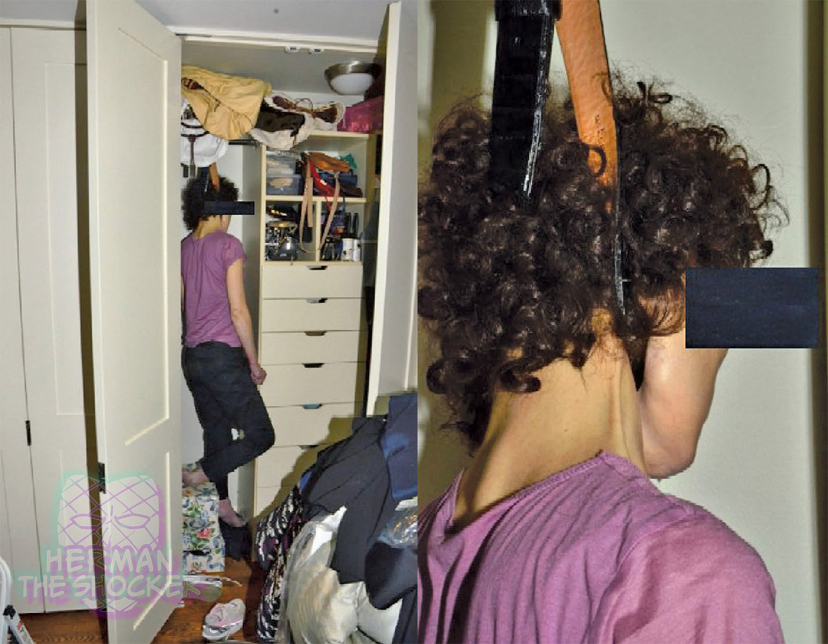 Woman commits suicide in a closet