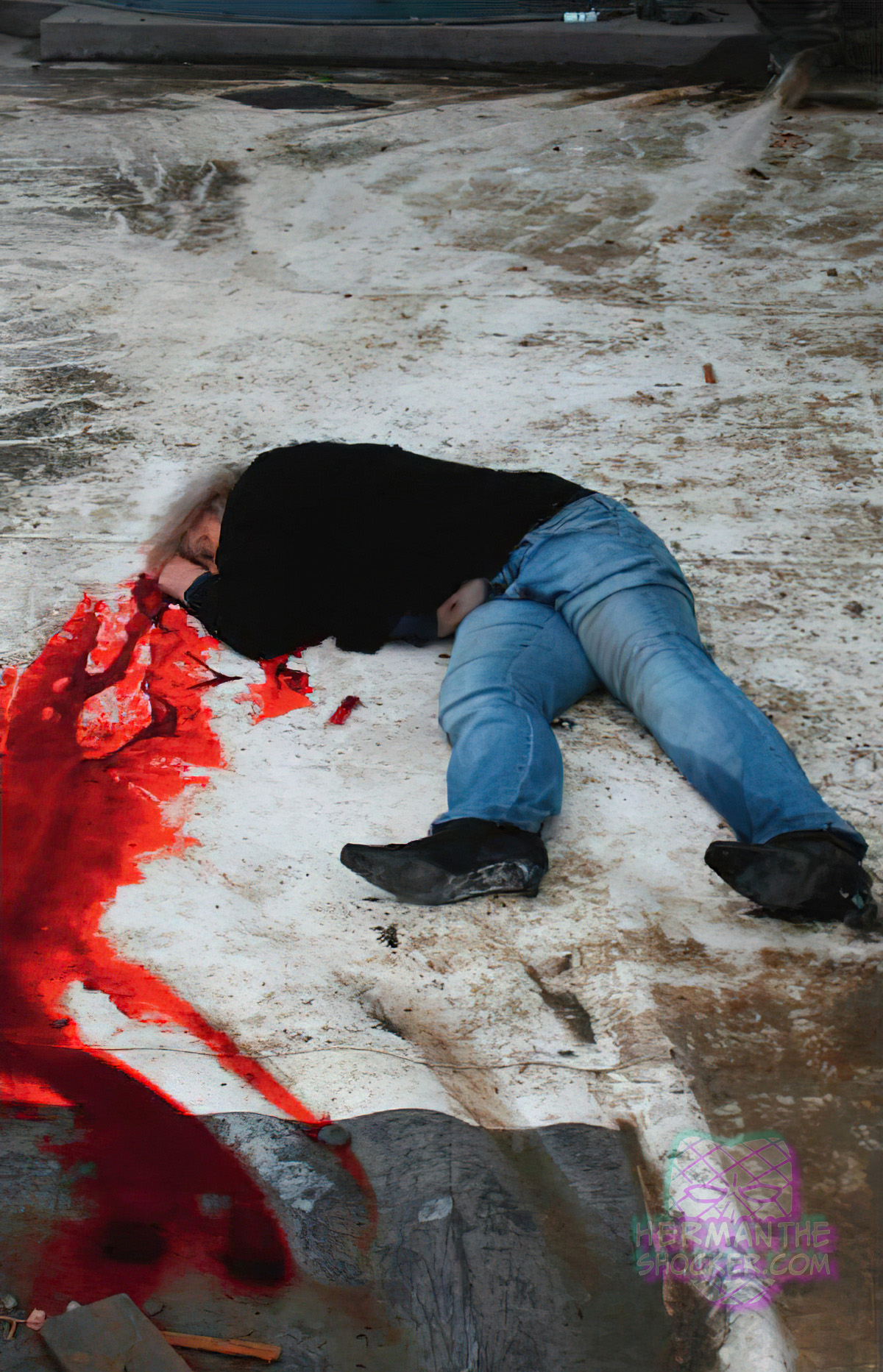 Psychiatric patient jumped off a building