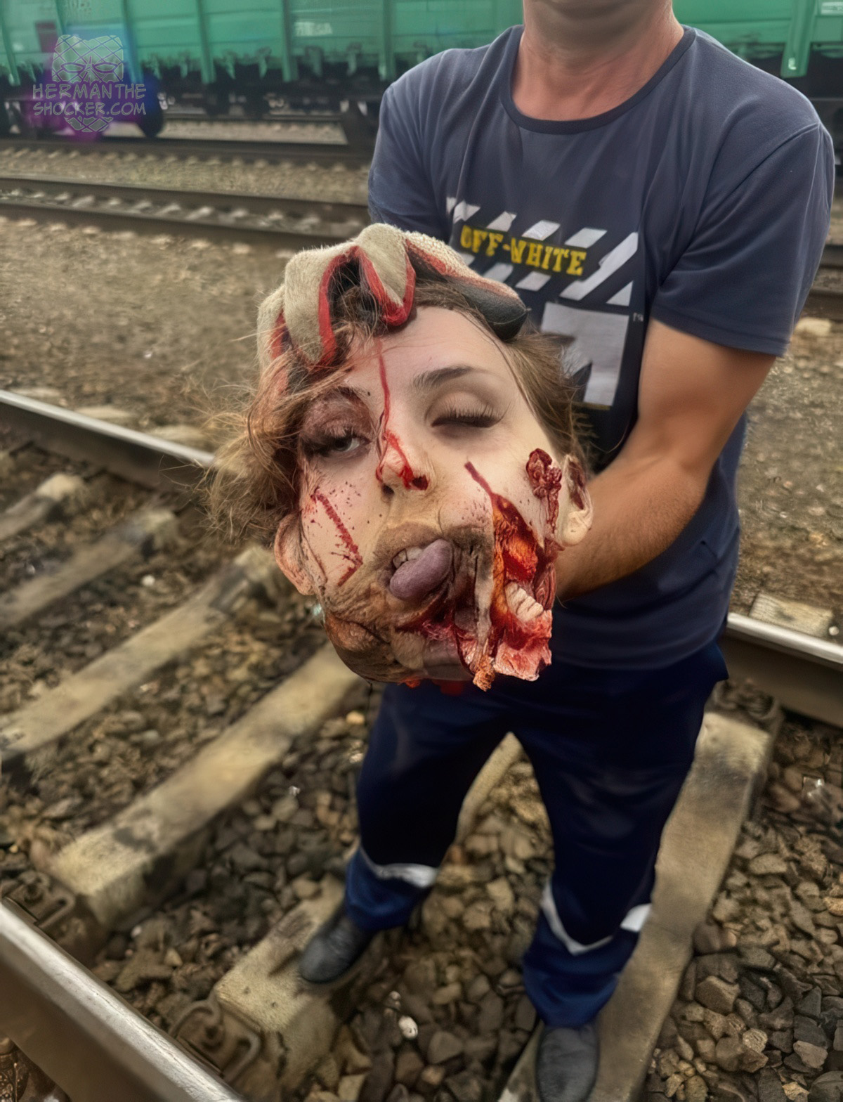 Woman beheaded in train suicide