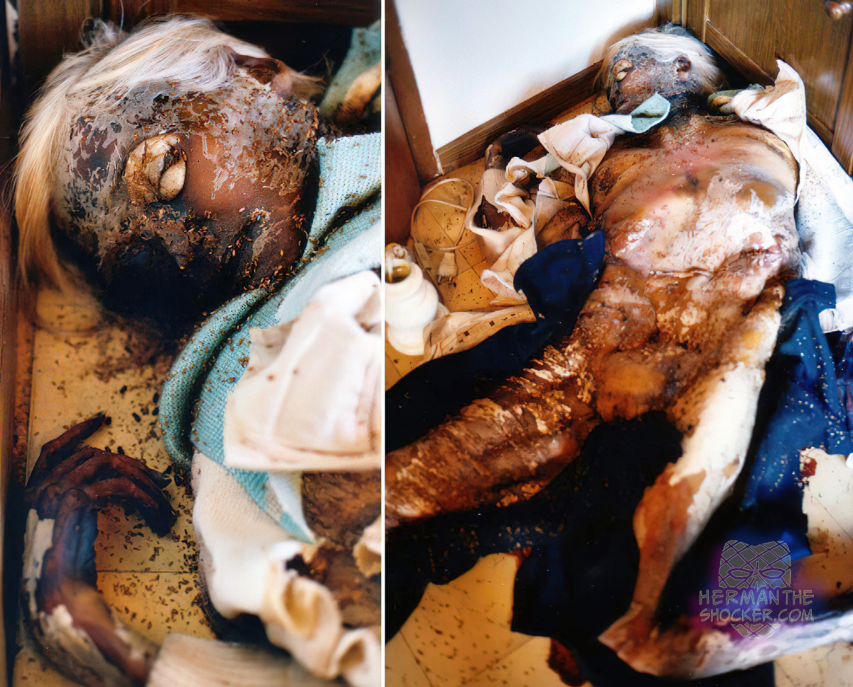 An elderly woman was found dead